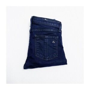 Rag & Bone Legging Skinny Jeans Zippered Midnight SZ25